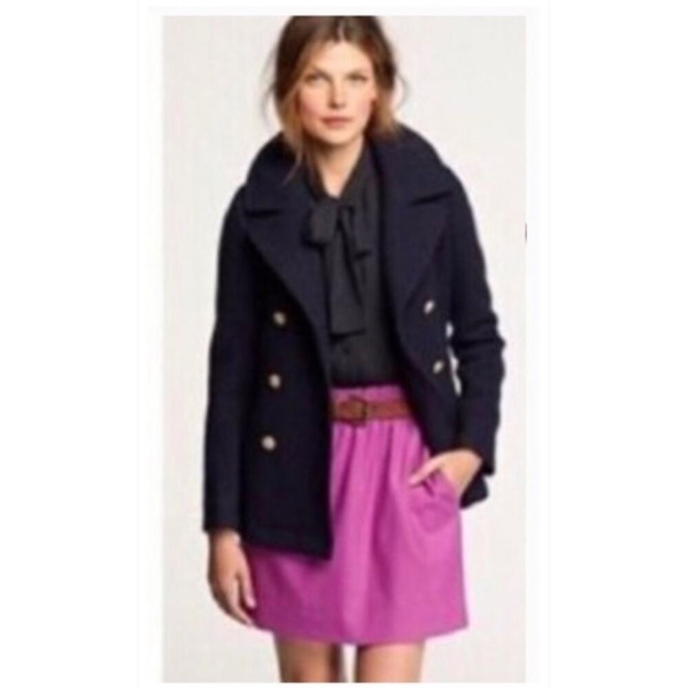 J. CREW WOOL CITY MINI SKIRT